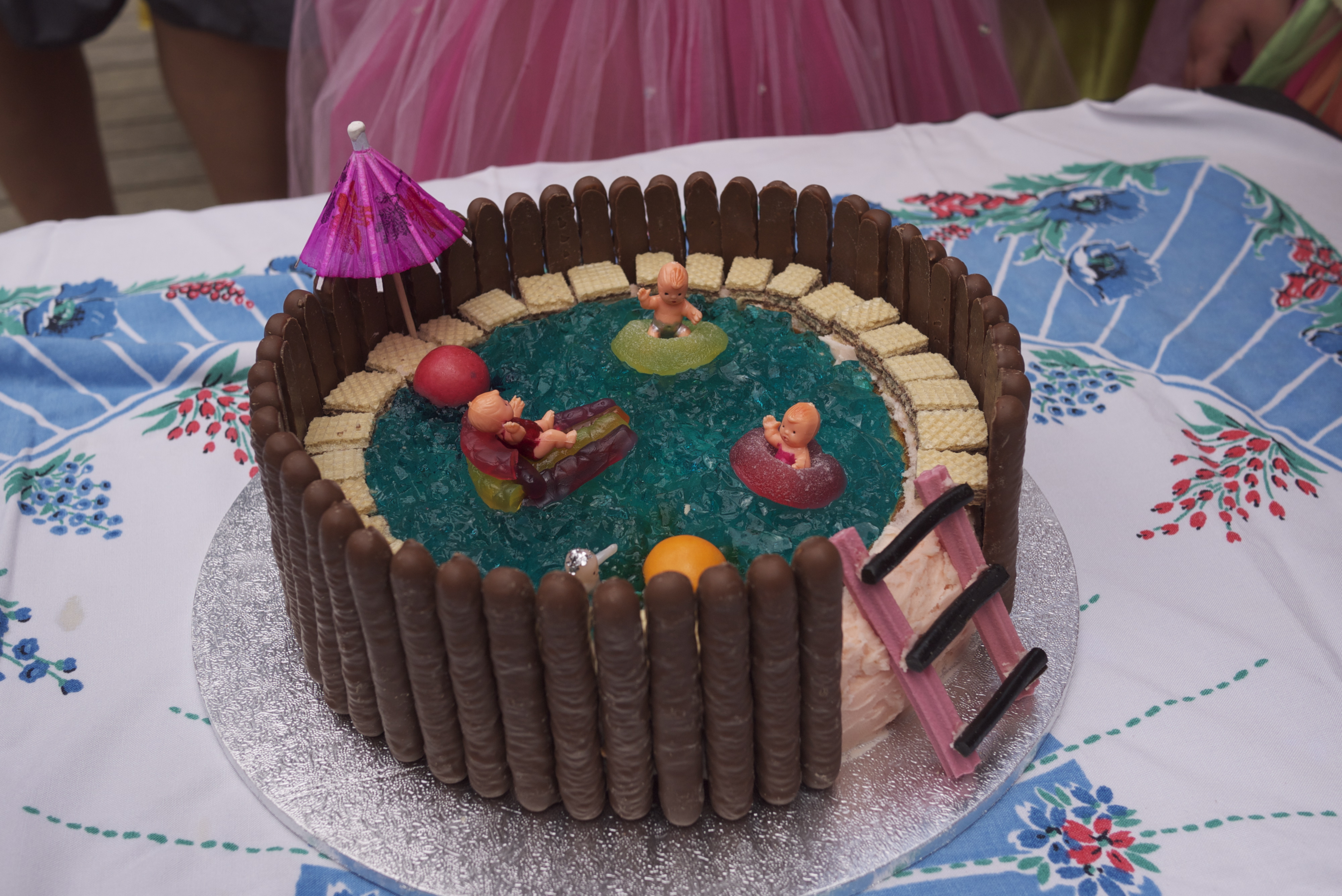 Pool Birthday Cake