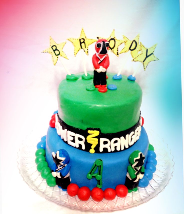 Power Rangers Birthday Cake