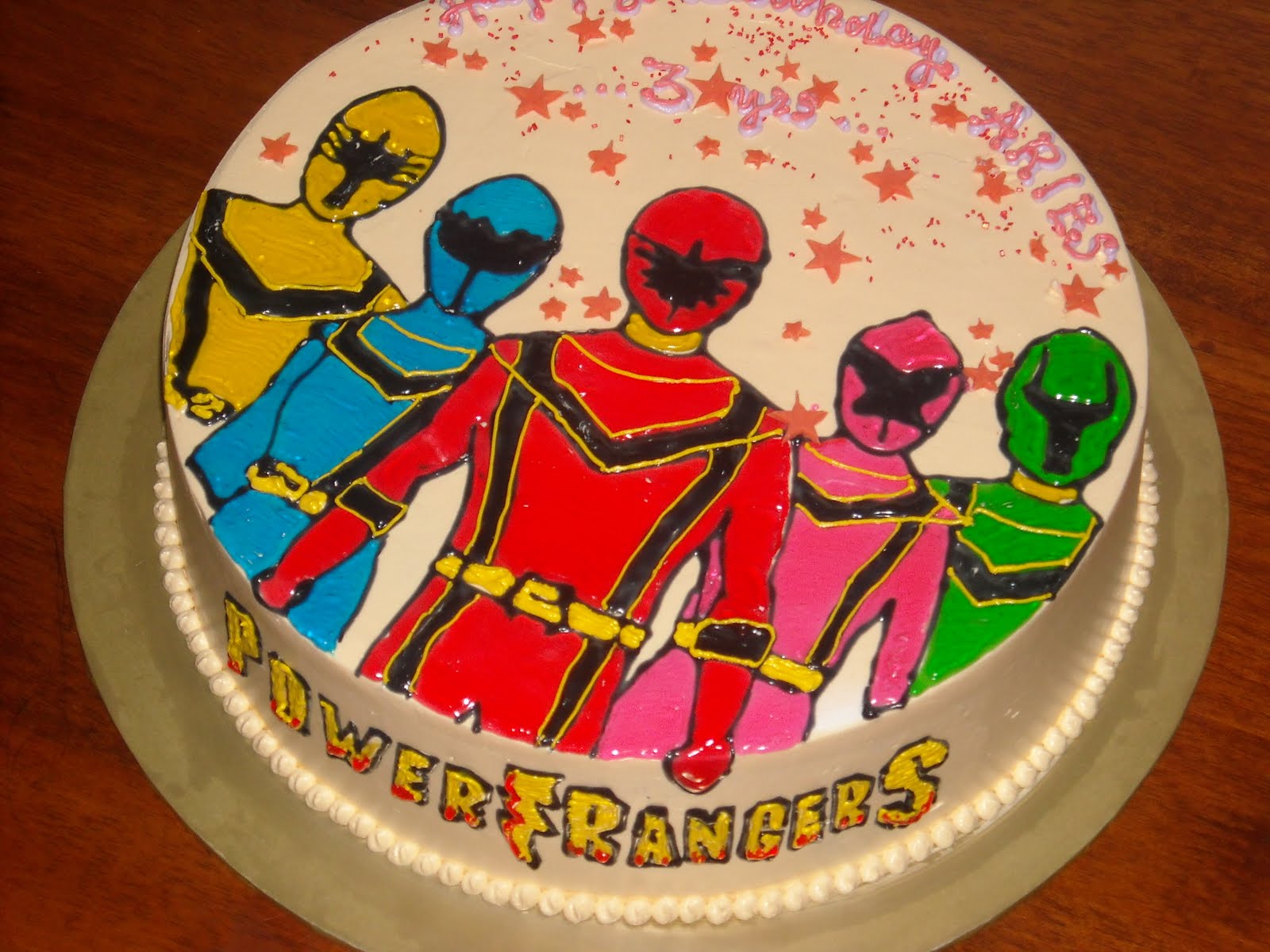 Power Rangers Birthday Cake