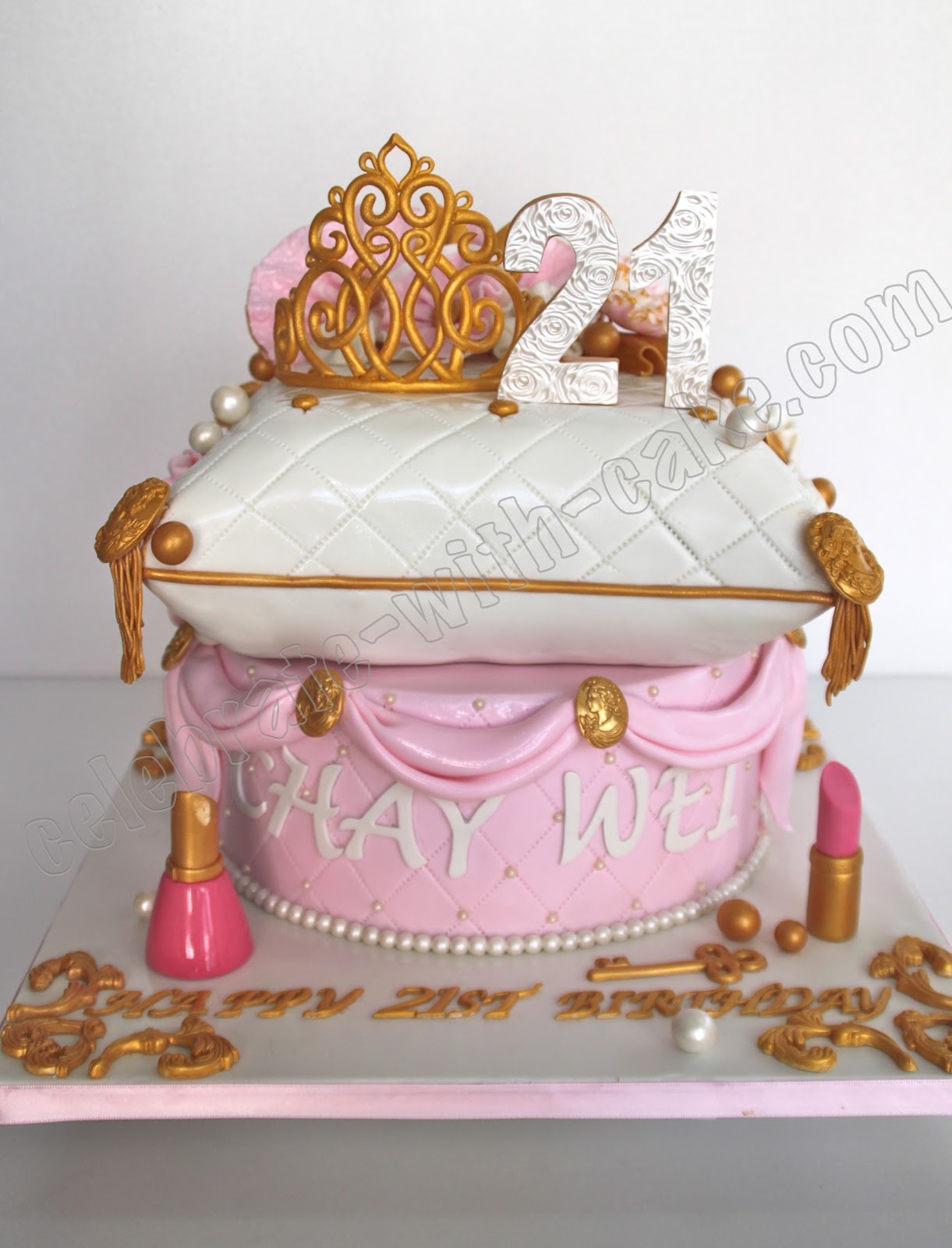 Princess Pillow Cake with Tiara