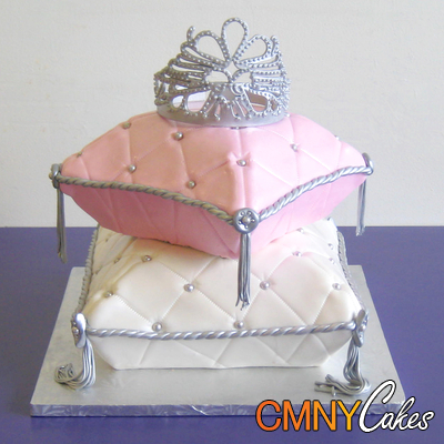 Princess Pillow Cake with Tiara