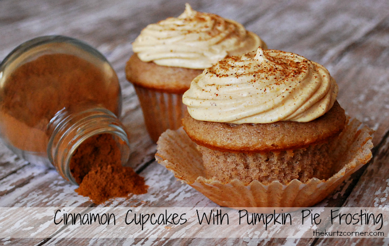 Pumpkin Cupcakes Cinnamon Frosting