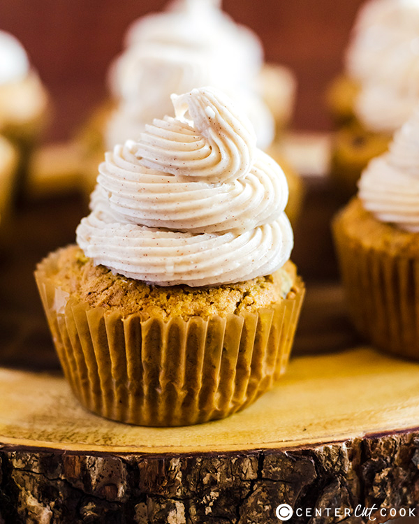 Pumpkin Spice Cupcakes with Cinnamon Frosting