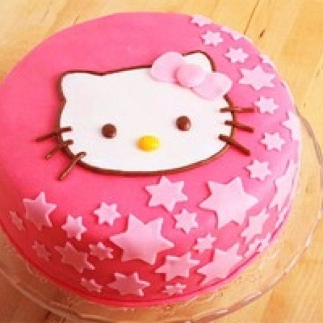 Purple Hello Kitty Cake