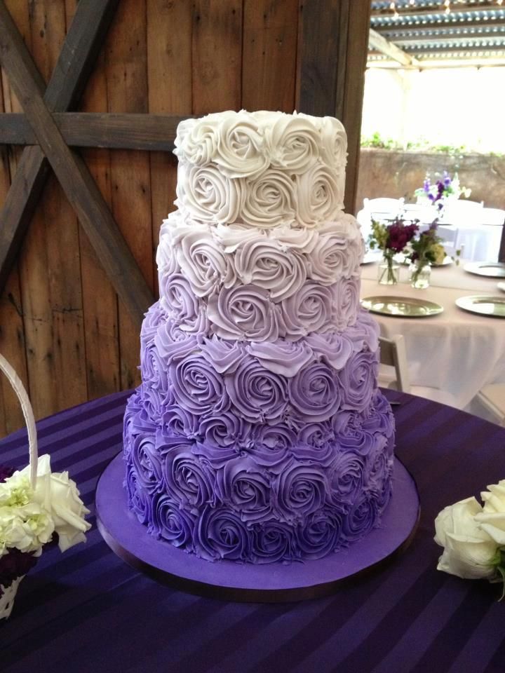 Purple Wedding Cake Purple Wedding Cake
