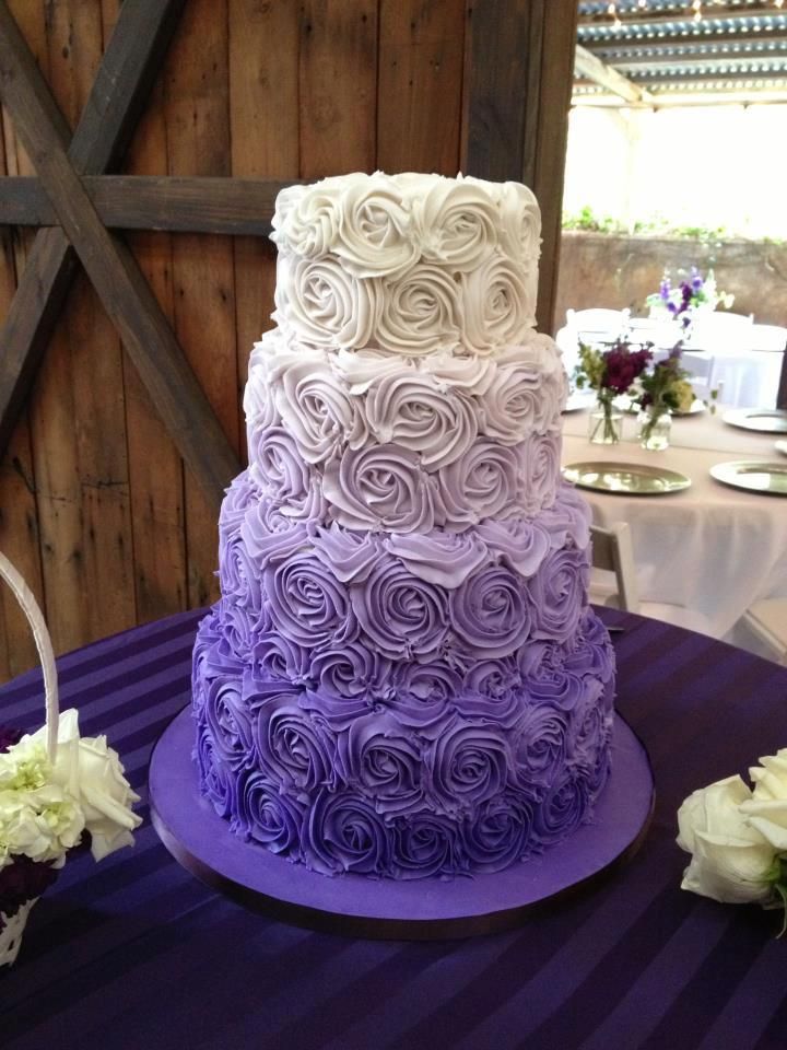 Purple Wedding Cake