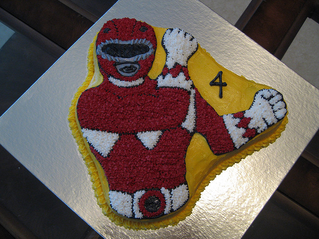 Red Power Ranger Cake