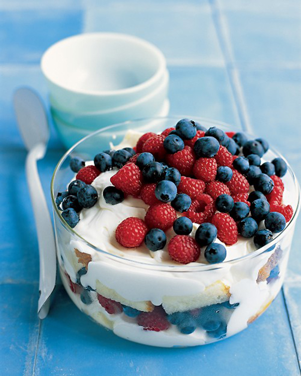 Red White and Blueberry Trifle Martha Stewart