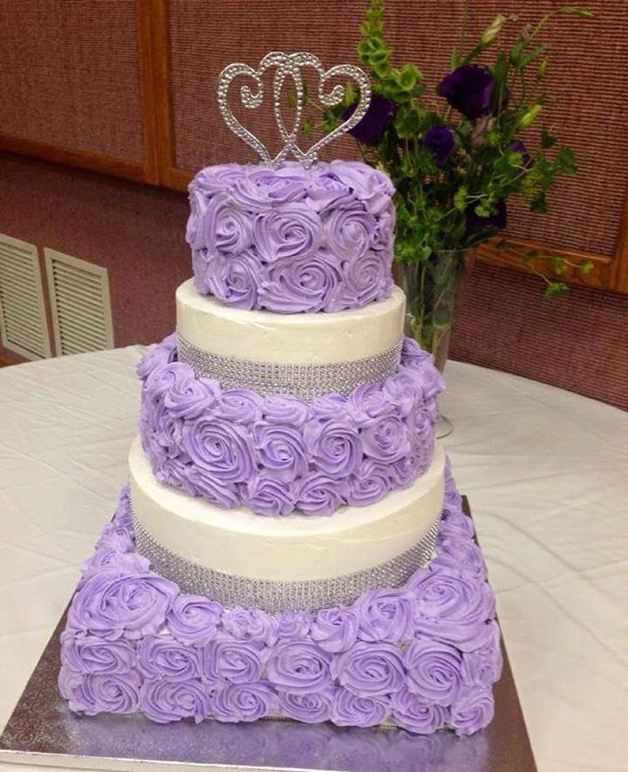 Rosette Wedding Cake