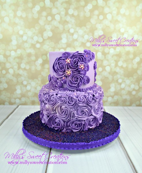 Rosette Wedding Cake