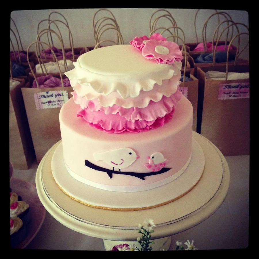 Rustic Girl Baby Shower Cakes