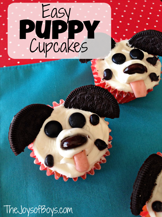 Simple Puppy Cupcakes