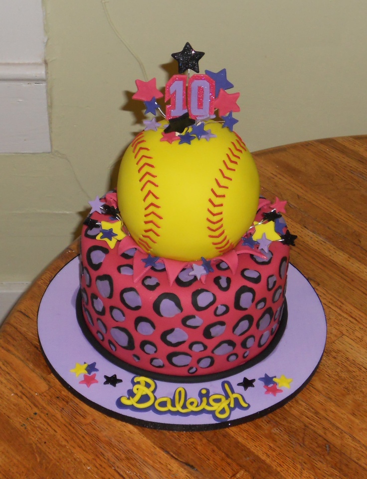Softball Birthday Cake Ideas