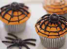 Spider Web Cupcakes