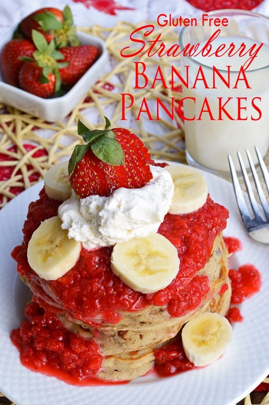 Strawberry Banana Pancakes