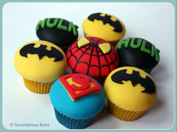 Super Hero Cupcakes