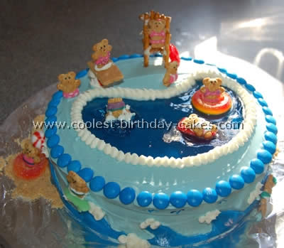 Swimming Pool Party Cake