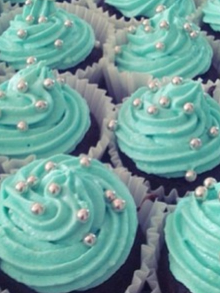 Teal Cupcakes