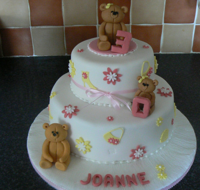 Teddy Bears Two Tier Cake Teddy Bears Two Tier Cake