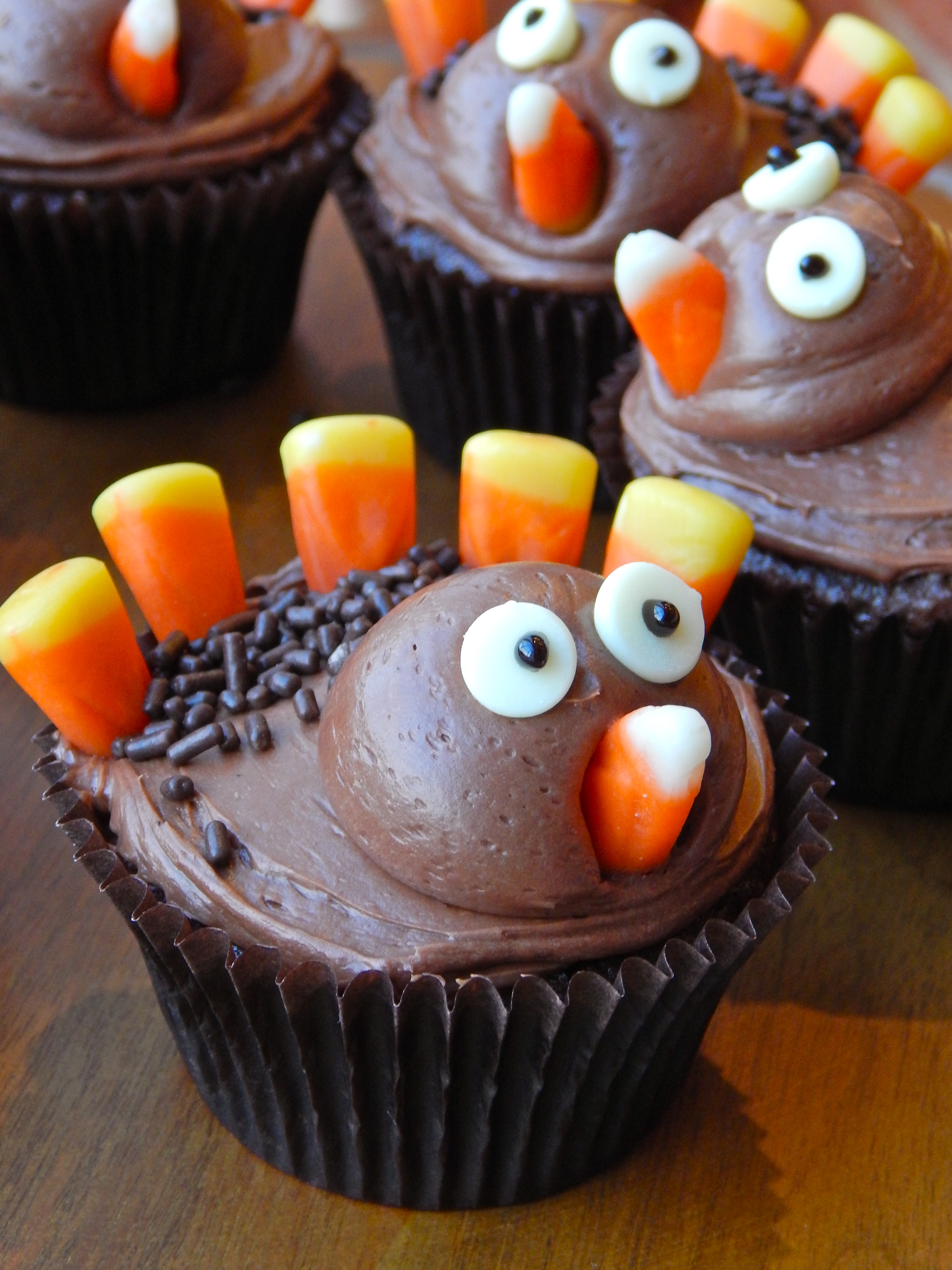 Thanksgiving Turkey Cupcakes