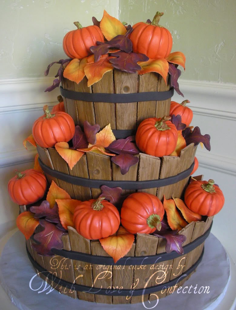 Wedding Cake Fall Idea Autumn Baskets Wedding Cake Fall Idea Autumn Baskets