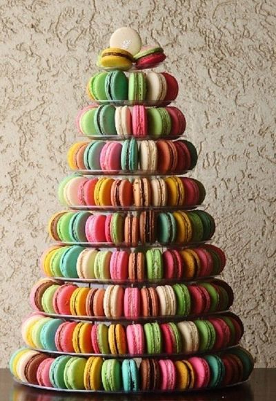 Wedding Cake Macaroon Tower