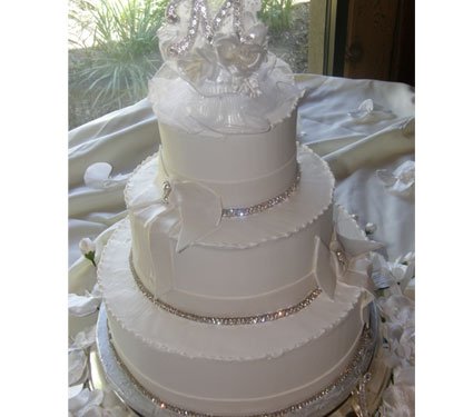 Wedding Cake with Bling Wedding Cake with Bling