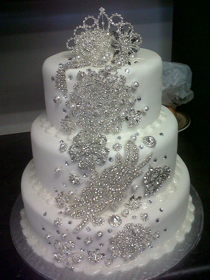 Wedding Cake with Bling Wedding Cake with Bling