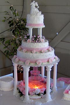 Wedding Cakes with Fountains