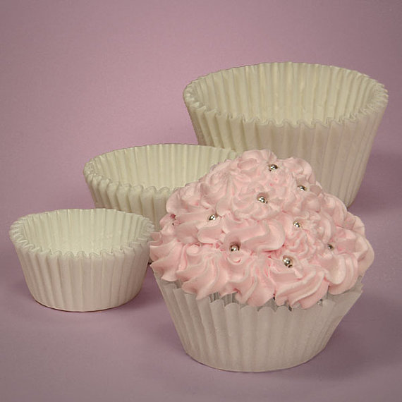 White Cupcake Baking Cups