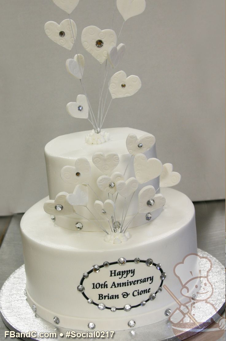 2 Tier 50th Wedding Anniversary Cakes