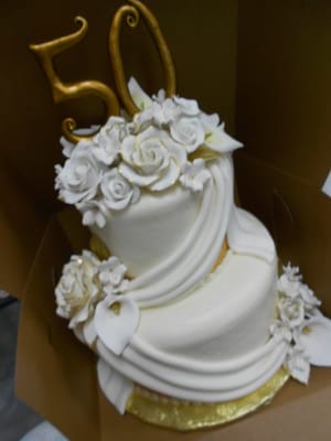 2 Tier 50th Wedding Anniversary Cakes 2 Tier 50th Wedding Anniversary Cakes