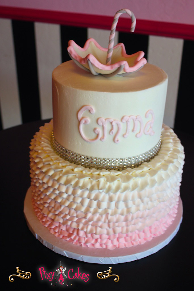 2 Tier Baby Shower Cake