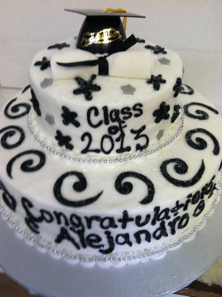 2 Tier Graduation Cake