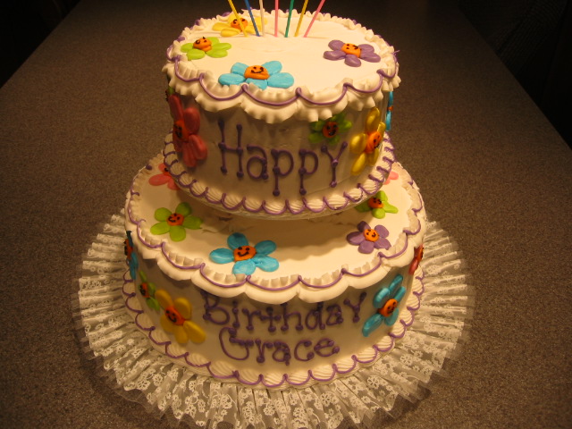 2 Tiered Birthday Cake