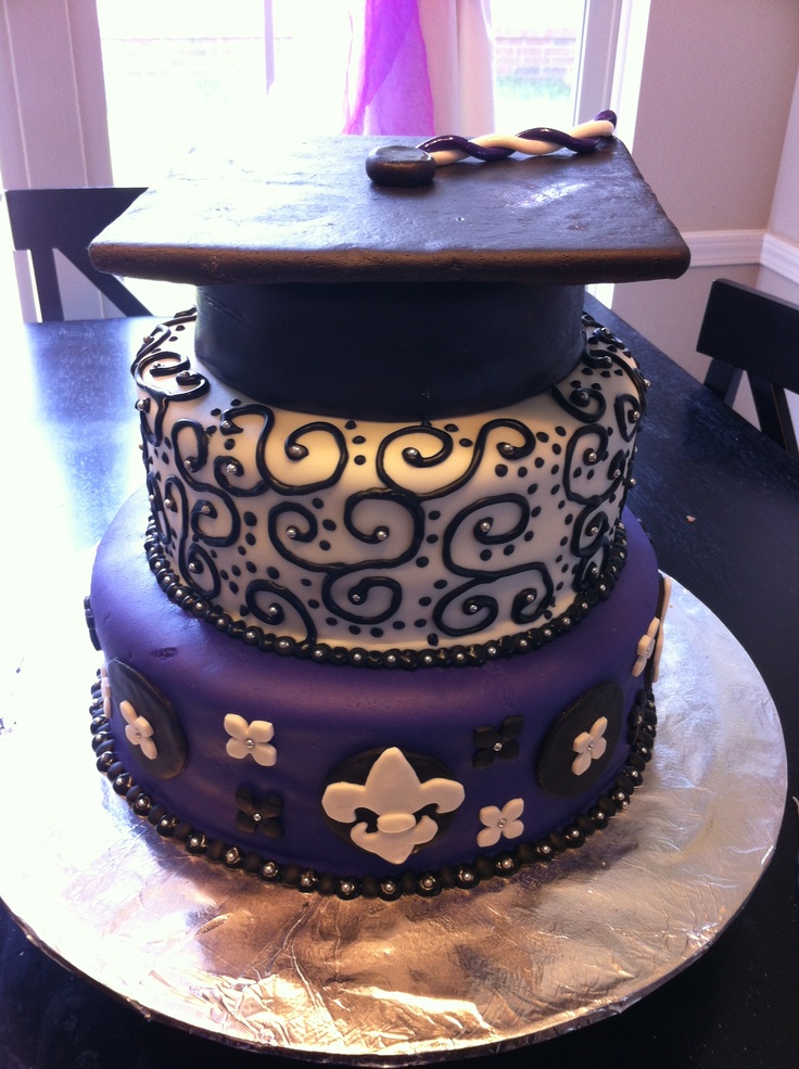 3 Tier Graduation Cakes 3 Tier Graduation Cakes