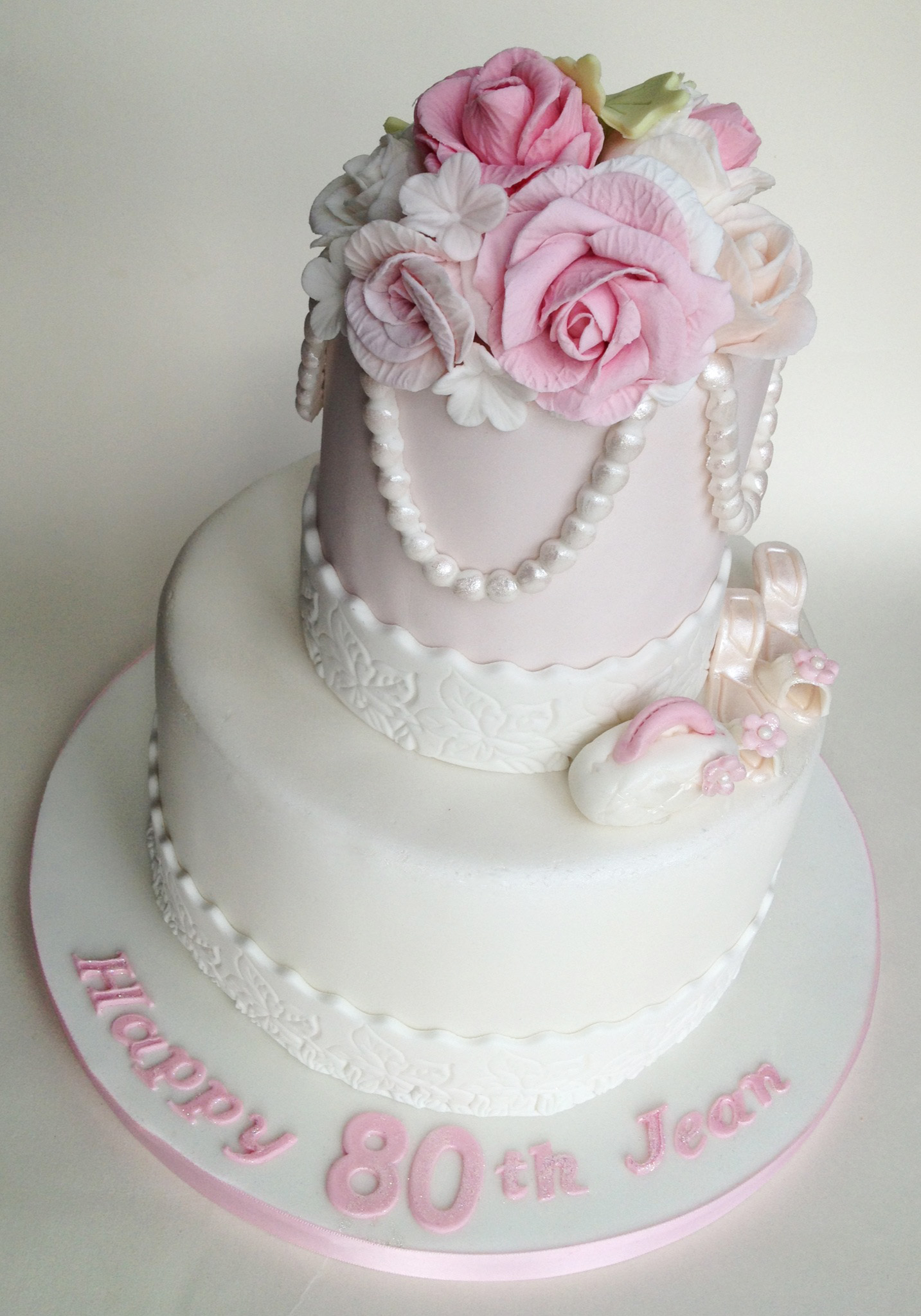 80th Birthday Cake 2 Tier 80th Birthday Cake 2 Tier