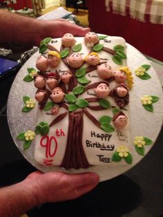 90th Birthday Cake Family Tree 90th Birthday Cake Family Tree