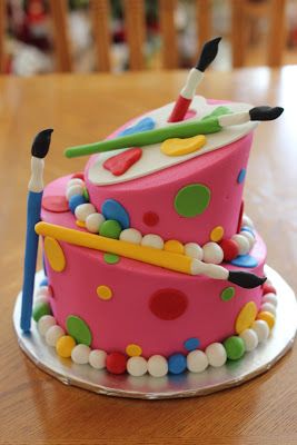 Art Birthday Cake Ideas