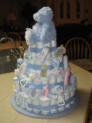Baby Boy Diaper Cake Baby Boy Diaper Cake
