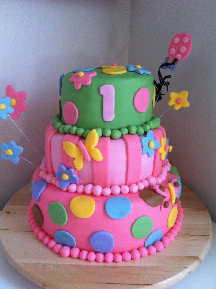 Baby Girl 1st Birthday Cake Ideas