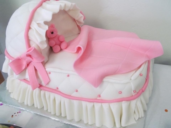 Baby Shower Carriage Cake