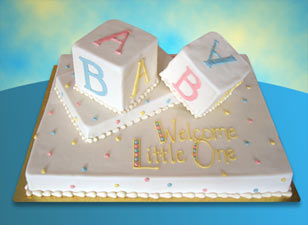 Baby Shower Sheet Cake