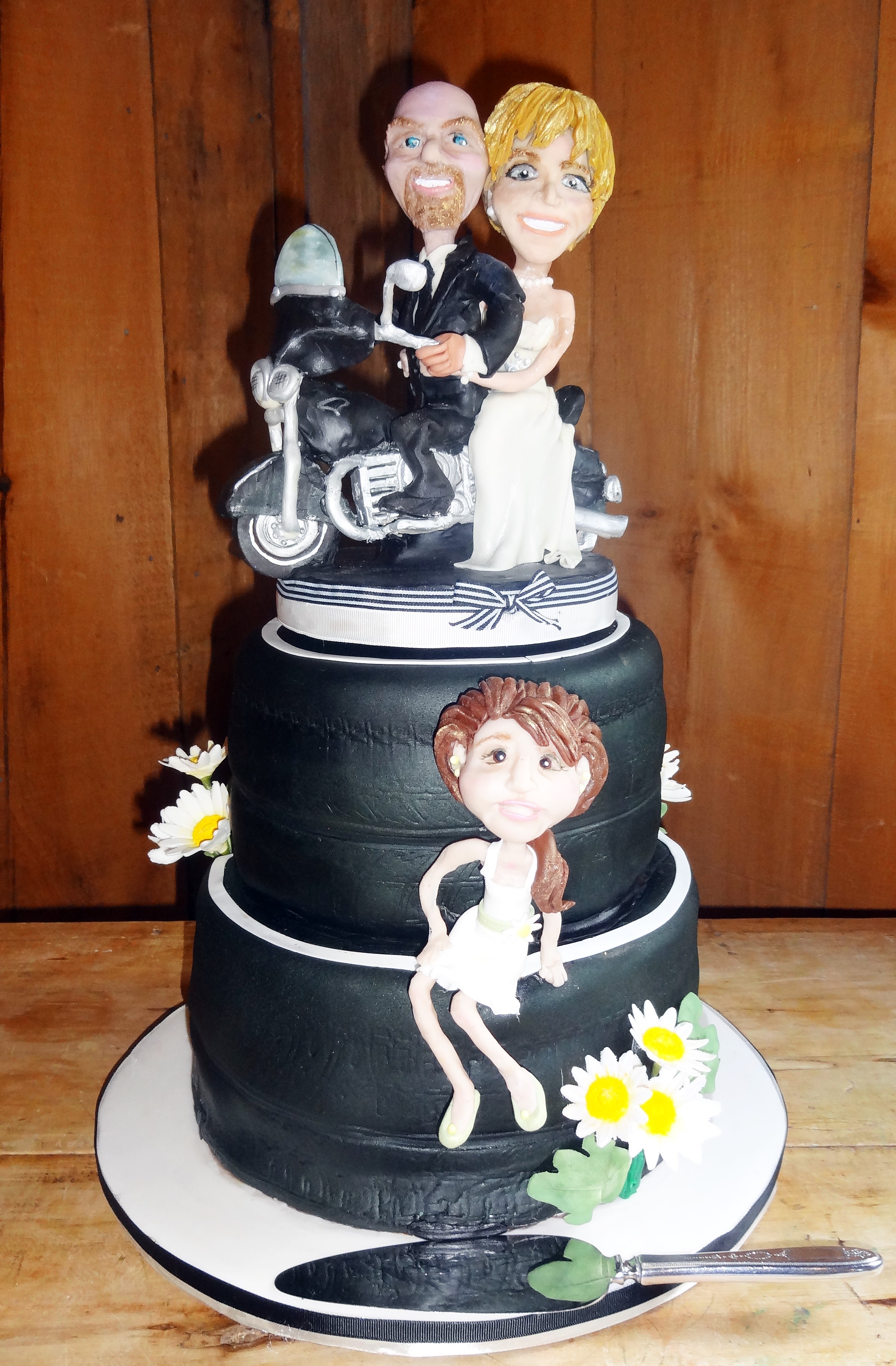 Biker Themed Wedding Cakes