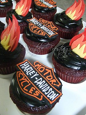 Biker Wedding Cupcake Ideas