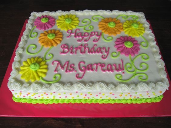 Birthday Sheet Cakes with Buttercream Birthday Sheet Cakes with Buttercream