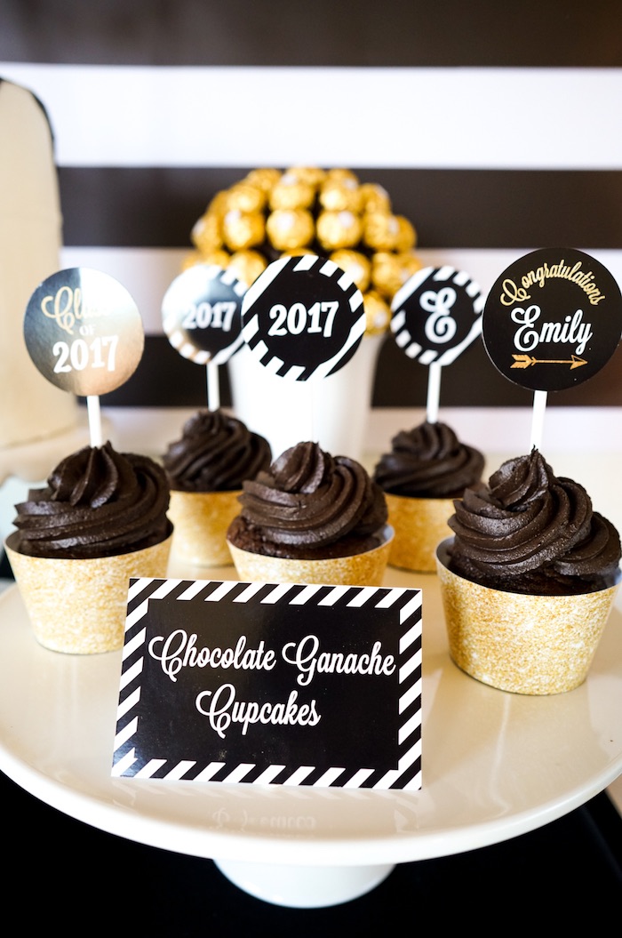 Black and Gold Graduation Party
