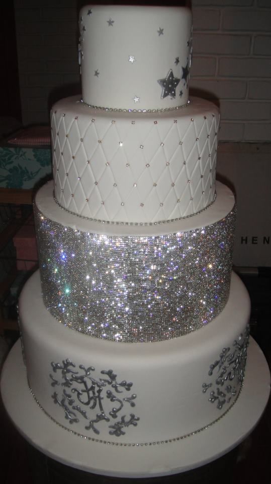 Blinged Out Wedding Cake Blinged Out Wedding Cake