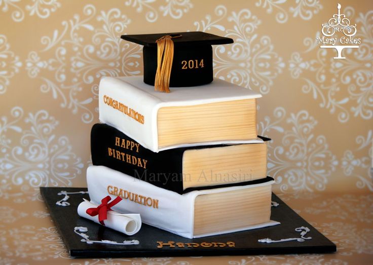 Book Graduation Cake Ideas