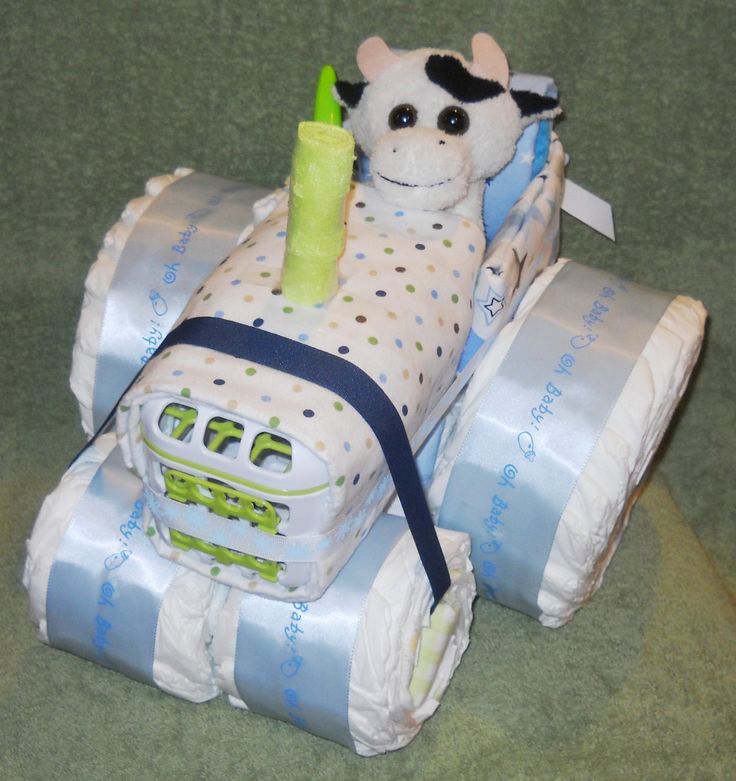 Boy Baby Shower Diaper Cake Tractor Boy Baby Shower Diaper Cake Tractor